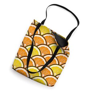 Orange Lemon Fruit Themed Decorative Slices Gift Idea Women Tote Bag