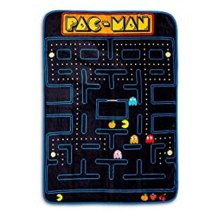 Pac-Man Maze Throw Blanket | Cozy Fleece Blanket | Super Soft Lightweight Blanket | 45 x 60 Inches