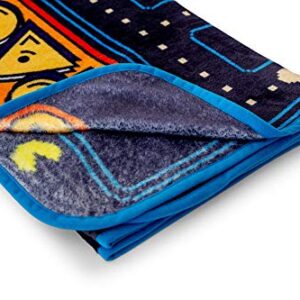 Pac-Man Maze Throw Blanket | Cozy Fleece Blanket | Super Soft Lightweight Blanket | 45 x 60 Inches