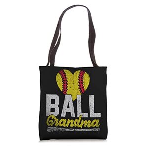 retired softball player grandma sports lover women softball tote bag