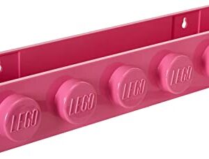 ROOM Copenhagen, Lego Book Rack - Decorative Floating Shelf Storage - Pink