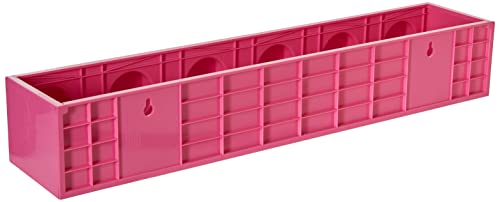 ROOM Copenhagen, Lego Book Rack - Decorative Floating Shelf Storage - Pink