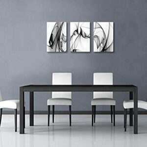 Black and White Abstract Line Art Canvas Print Painting Modern Wall Decor Artwork