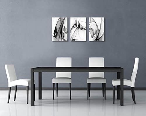 Black and White Abstract Line Art Canvas Print Painting Modern Wall Decor Artwork