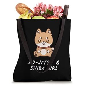 Jiu-Jitsu & Shiba Girl Kawaii Sports Japanese Dog Lover Tote Bag