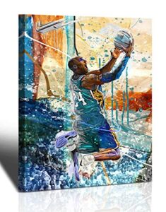 kobe bryant wall art basketball player canvas wall art painting sports posters artwork home decor for basketball fan memorabilia gifts living room bedroom boy girl gifts decoration wall art