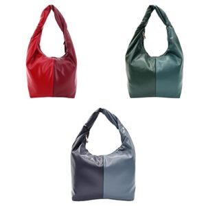 DE'EMILIA CONCEPT Hobo Bags for Women, Imitation Sheep Leather Purses and Handbags Large Shoulder Bags