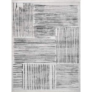 nuLOOM Soraya Striped Tiles Area Rug, 8' x 10', Light Grey