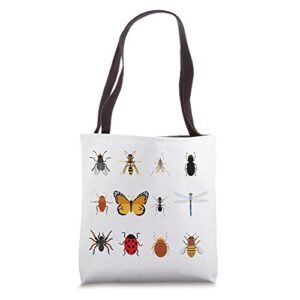 entomology insect chart entomologist bug types gift tote bag