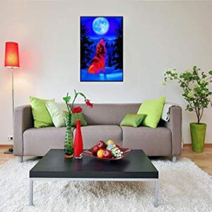 Wolf Moon Non-Flocked Blacklight Poster 24x36 inches