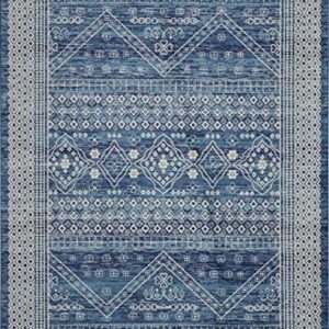 Nourison Passion Bohemian Navy Blue 8' x 10' Area -Rug, Easy -Cleaning, Non Shedding, Bed Room, Living Room, Dining Room, Kitchen (8x10)