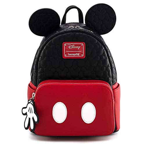 Loungefly Disney Mickey Mouse Oh Boy Quilted Womens Mini Backpack Purse