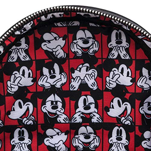 Loungefly Disney Mickey Mouse Oh Boy Quilted Womens Mini Backpack Purse