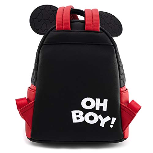 Loungefly Disney Mickey Mouse Oh Boy Quilted Womens Mini Backpack Purse