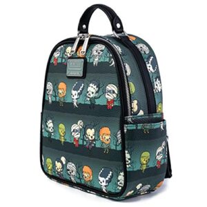 Loungefly Universal Monsters Chibi All Over Print Womens Double Strap Shoulder Bag Purse