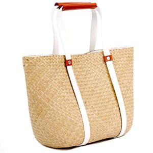 cm comay craft straw tote bags for women 14 in, beach bags for women, rattan bag oversized beach bag