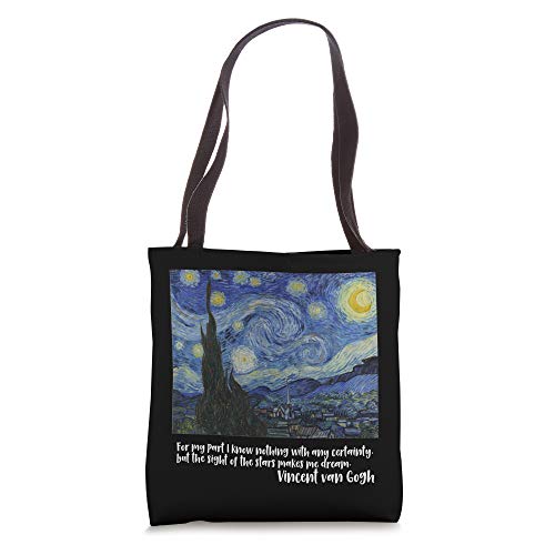 Starry Night by Vincent van Gogh | Famous Painting Tote Bag