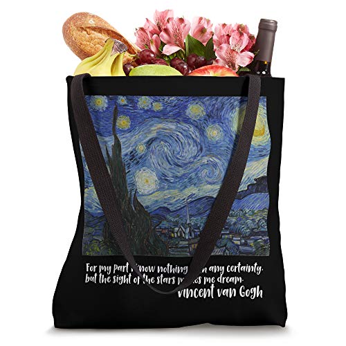 Starry Night by Vincent van Gogh | Famous Painting Tote Bag