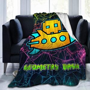uiuzirv Light Thin Game Cartoons Throw Blanket Flannel Printed Super Soft Blankets for Sleepers,Bed,Sofa 50" X40