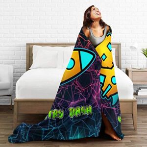 uiuzirv Light Thin Game Cartoons Throw Blanket Flannel Printed Super Soft Blankets for Sleepers,Bed,Sofa 50" X40