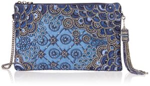 mary frances womens work it crossbody clutch, multi, one size us