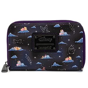 loungefly disney character animals cloud dreams zip-around faux leather wallet