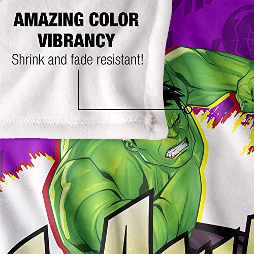 Marvel Hulk Sound Effect Silky Touch Super Soft Throw Blanket 36" x 58"