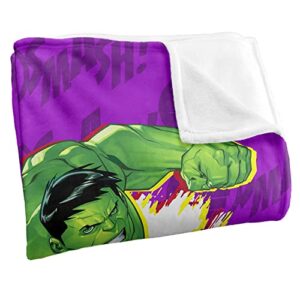 Marvel Hulk Sound Effect Silky Touch Super Soft Throw Blanket 36" x 58"