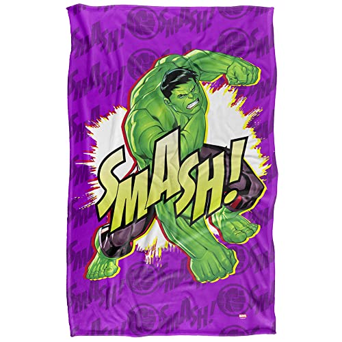 Marvel Hulk Sound Effect Silky Touch Super Soft Throw Blanket 36" x 58"