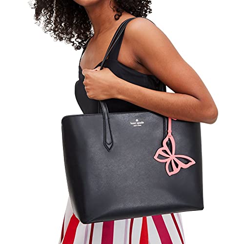 Kate Spade New York Marlee Large Leather Tote (Black/Pink)