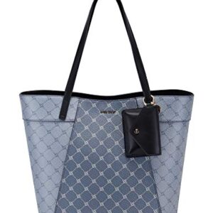 NINE WEST Sunnyside Jet Set Tote, Denim Logo