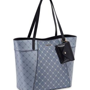 NINE WEST Sunnyside Jet Set Tote, Denim Logo