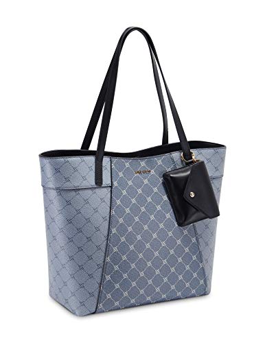 NINE WEST Sunnyside Jet Set Tote, Denim Logo