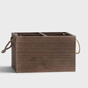 Great Is Thy Faithfulness Utensil Caddy Desk Organizer, 10.25 x 10.25, Brown