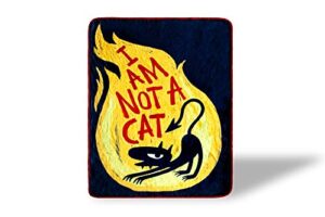 just funky disenchantment luci the demon large fleece throw blanket | decorative throw blanket | official disenchantment collectible throw blanket | measures 60 x 45 inches