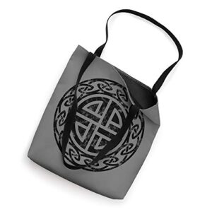 Vintage Protection Shield Knot Celtic Norse Vikings Health Tote Bag