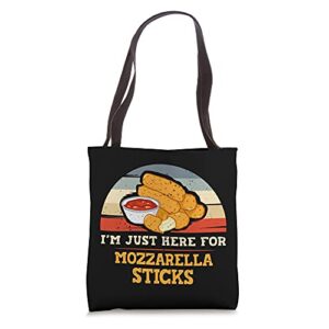 mozzarella sticks cheese stick bread tote bag