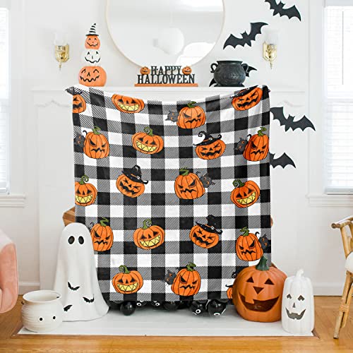 Pumpkin Happy Halloween Throw Blanket (50" x 60")