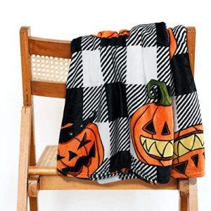 Pumpkin Happy Halloween Throw Blanket (50" x 60")