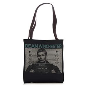 Supernatural Dean Mug Shot Tote Bag