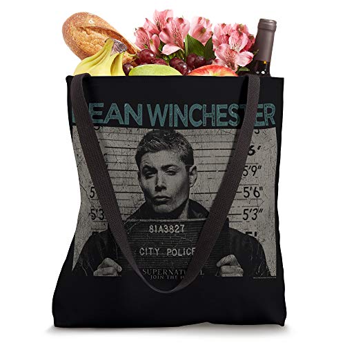 Supernatural Dean Mug Shot Tote Bag