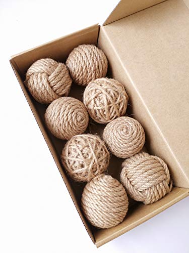 Elkpruu Orbs Decorative Balls Set of 8 for bowls, Perfect Decorative Balls of Vase Filler for Farmehouse Christmas Ornaments 2020