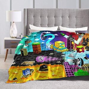 uiuzirv Game Throw Blanket Flannel Printed Super Soft Bed Throw Blanket for Sleepers,Bed,Sofa 50" X40