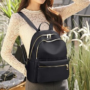 YUN Backpack Purse Women's Fashion Backpack Leather Bags Pockets Zipper Tote Handbag Durable Large Enough for Girls Ladies Oxford Cloth Travel Bags