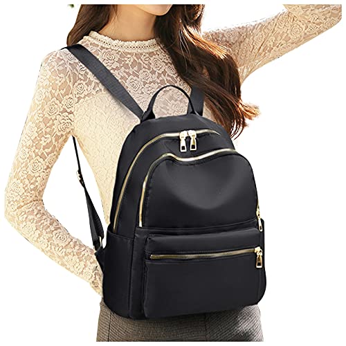 YUN Backpack Purse Women's Fashion Backpack Leather Bags Pockets Zipper Tote Handbag Durable Large Enough for Girls Ladies Oxford Cloth Travel Bags