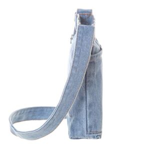 AOCINA Denim Purse Blue Jean Bags for Women Denim Tote Bag Jean Purses and Handbags for Teen Girls Women(A1-Light Blue)