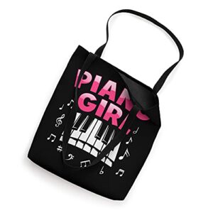 Piano For Girls Women Musical Piano Player Key Music Recital Tote Bag