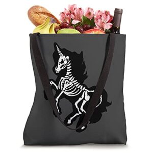 Gothic Unicorn Skeleton Kawaii Alternative Goth Tote Bag