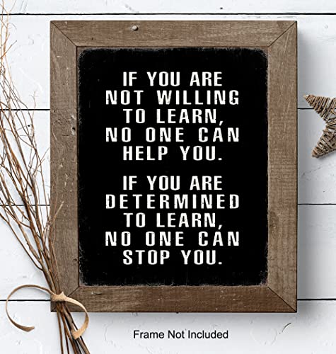 Motivational Wall Art - Office Wall Art & Decor Motivational poster - Positive Quotes Wall Decor - Encouragement Gifts - Positive Sayings for Wall Decor - Entrepreneur Wall Art - Inspirational Quotes