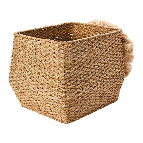 Creative Co-Op Hand-Woven Bankuan Lion, Natural Basket